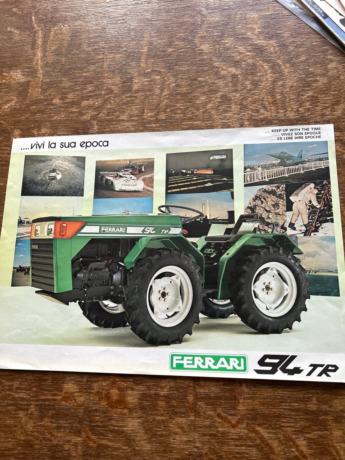 Folder Ferrari 94 TR Tractor, Ophalen of Verzenden, Zo goed als nieuw