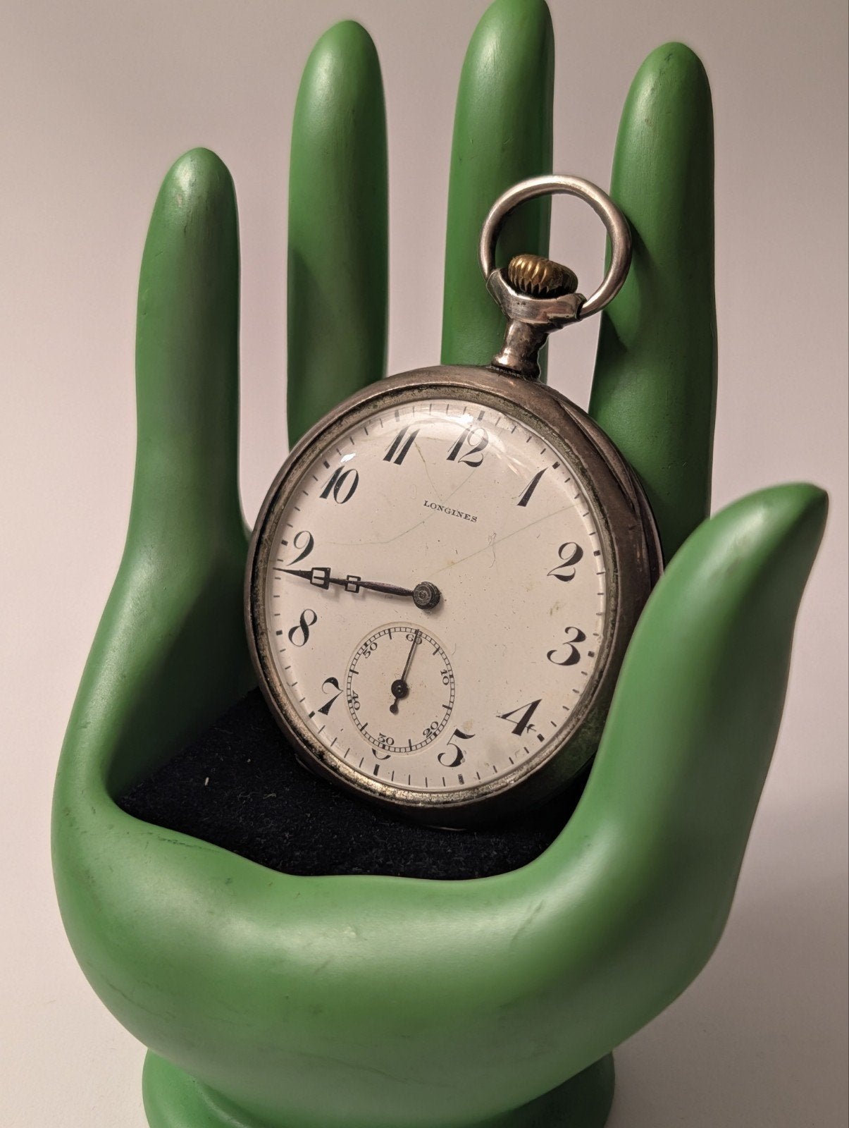 Antiek Longines Zilveren Zakhorloge - 0.800 Zilver, Ophalen of Verzenden