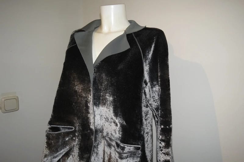 Annette Gortz velvet velourse look jasje soft shell binnen M, Maat 38/40 (M), Verzenden, Annette Görtz, Jasje