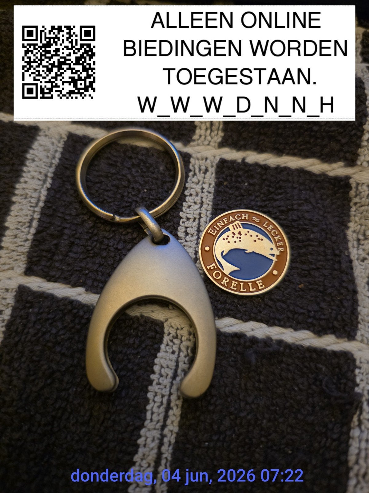 EINFACH LECKER

FORELLE : MUNTJE INCLUSIEF HANGER, Verzenden