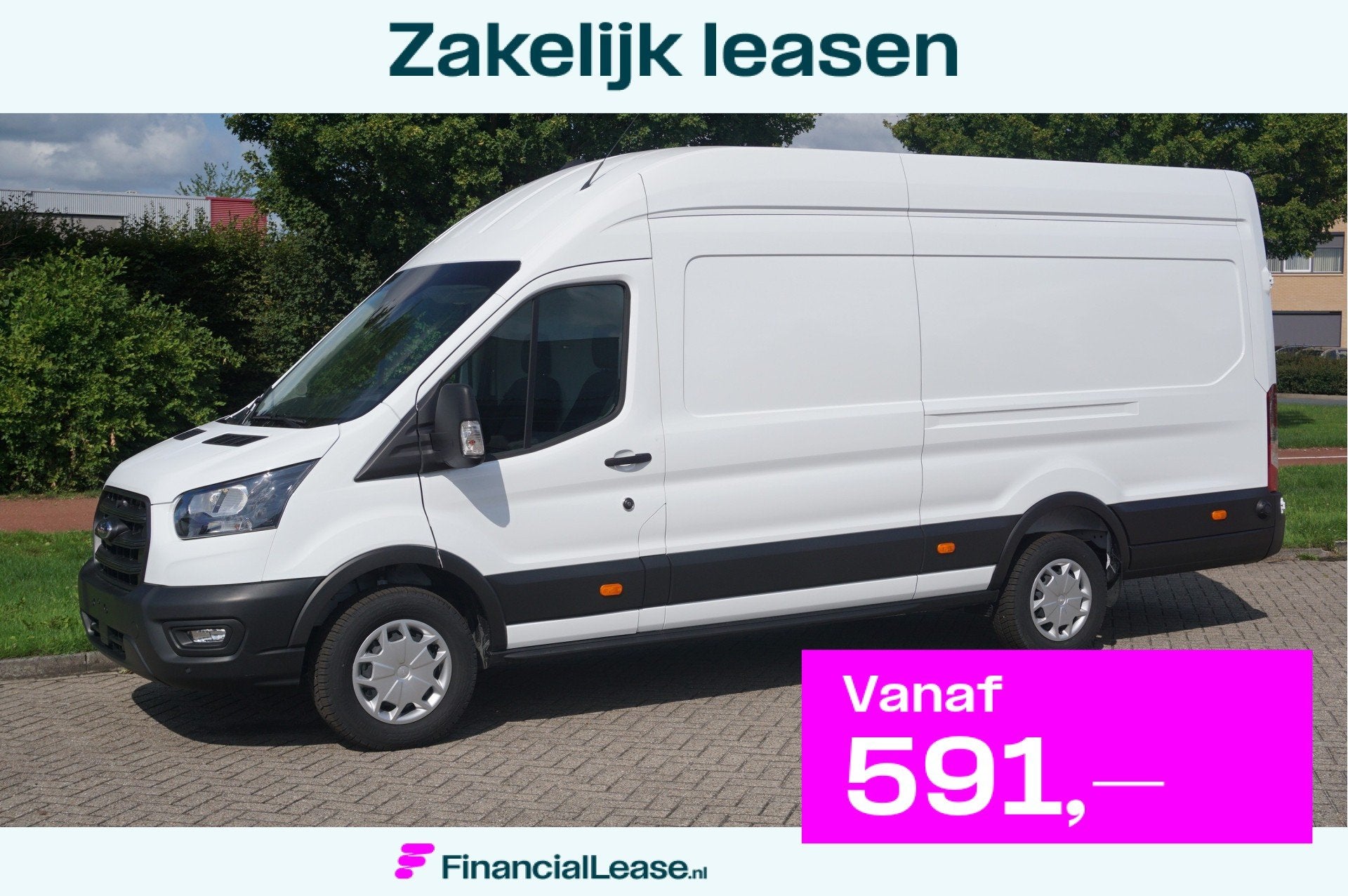 Ford Transit 350L 130PK L4H3 BPM VRIJ! 12" Sync4 Navi, Trekh, Achterwielaandrijving, Gebruikt, 4 cilinders, 2800 kg