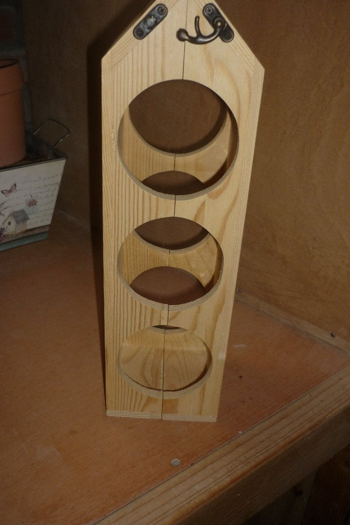 3  delig wijn/flessenrek, Ophalen of Verzenden, Zo goed als nieuw, Hout, Minder dan 5 flessen