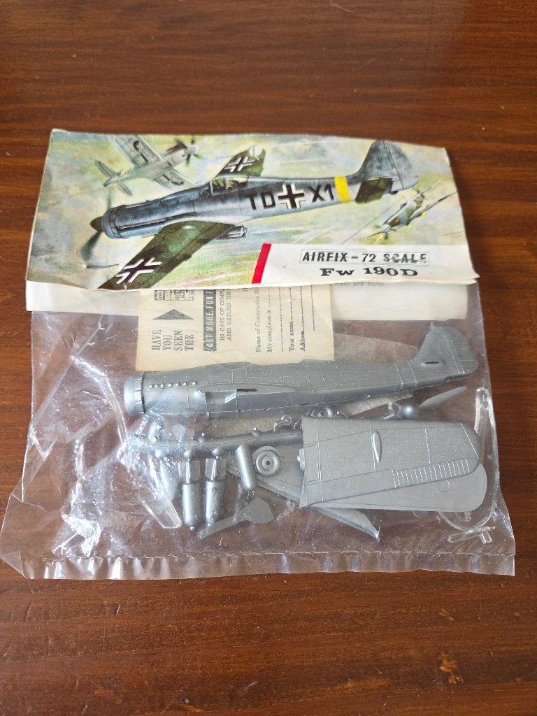 Modelbouwdoos Airfix Focke-Wulf Fw 190D 1:72, 1:72 tot 1:144, Zo goed als nieuw, Vliegtuig, Ophalen