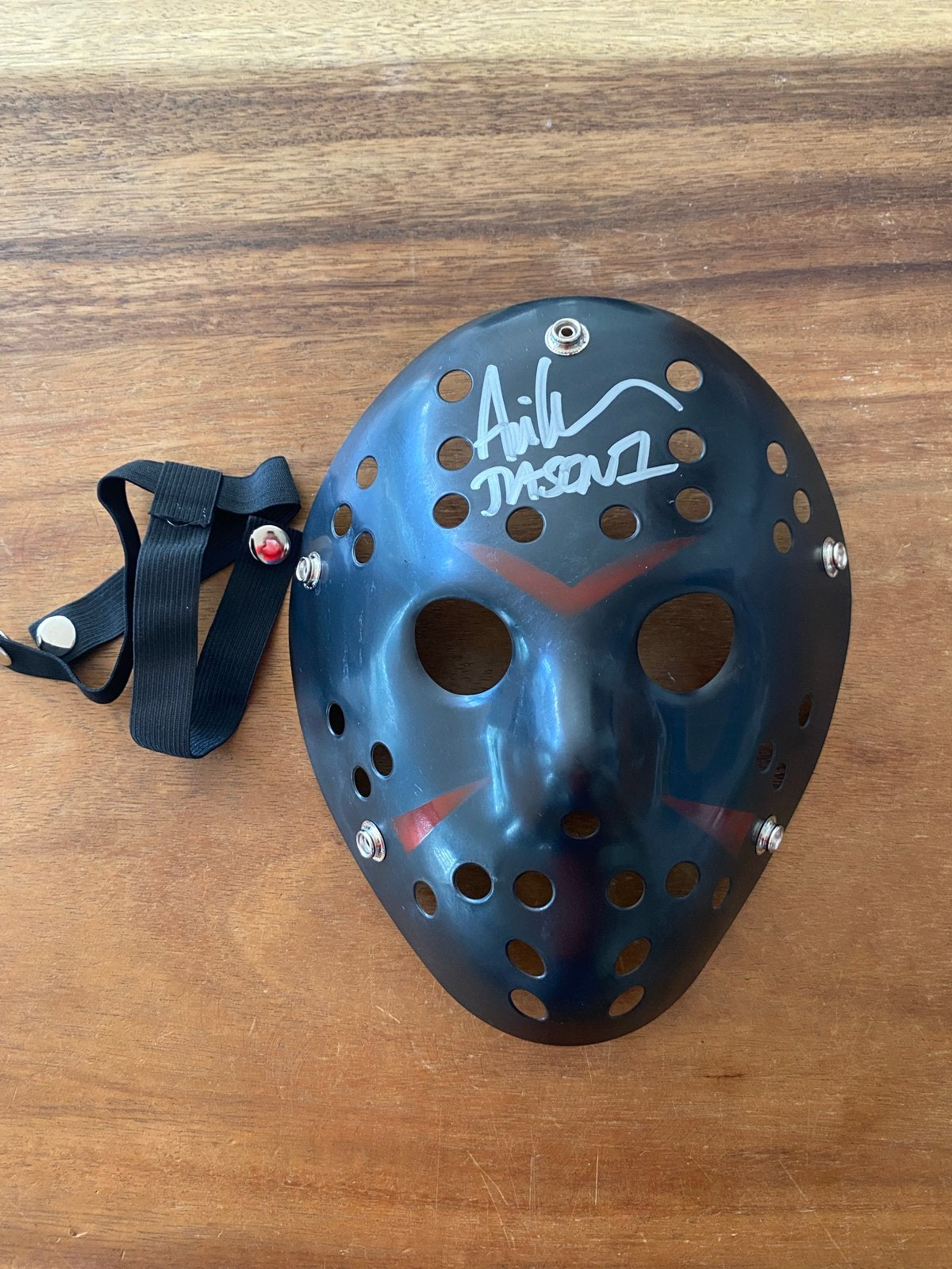 Ari Lehman gesigneerd Jason Voorhees masker Vrijdag de 13e, Ophalen of Verzenden, Zo goed als nieuw
