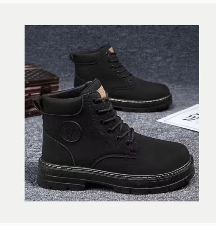 Heren schoenen trendy hoge top laarzen met veters, Ophalen of Verzenden, Nieuw, Zwart, Hoge laarzen