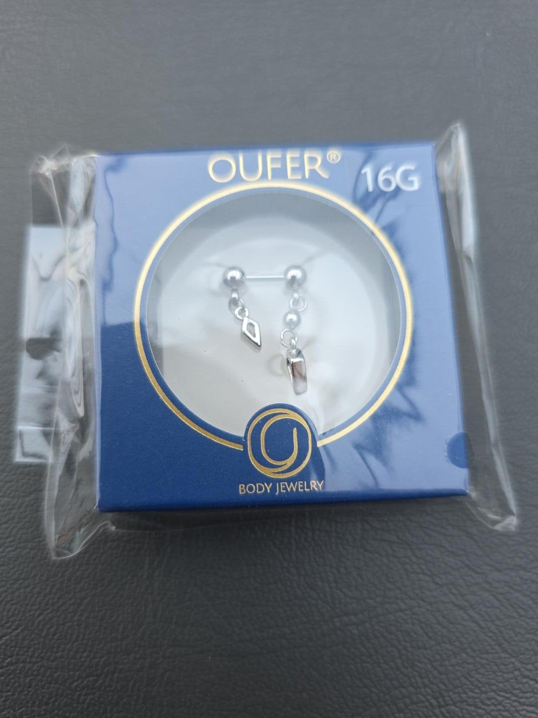 Oor- of Traguspiercing - OUFUR 16G Body Jewelry, Verzenden, Nieuw, Staal