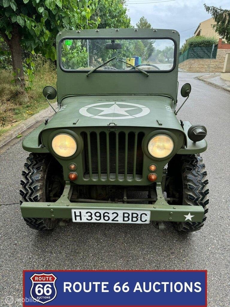 Willys Jeep CJ-2A | 1954 | Route 66 Auctions, Auto's, Overige merken, Overige carrosserieën, Zwart, Bedrijf