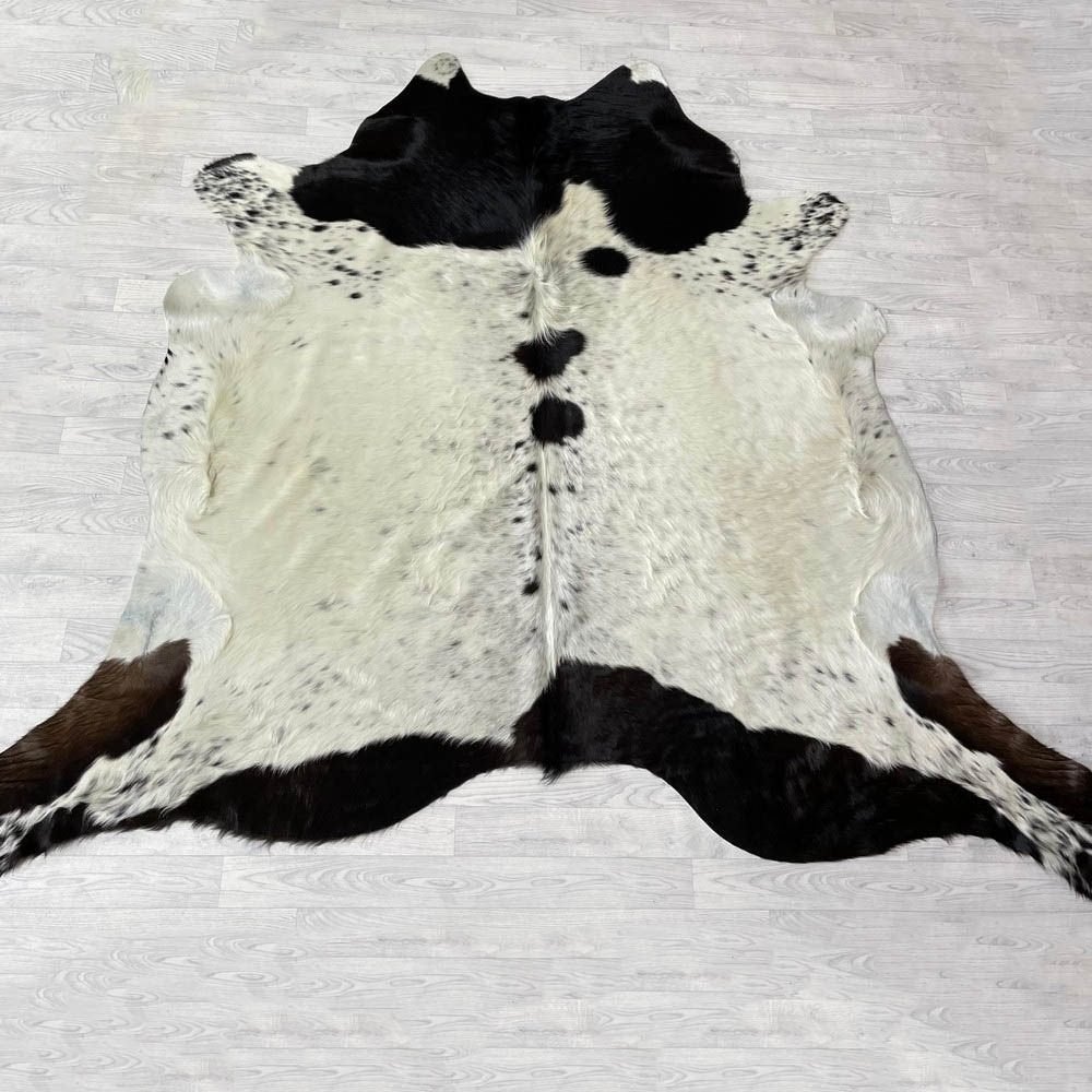 Koeienhuid zwart bruin creme 225x265cm | Lederstore, Landelijk, modern, Scandinavisch, industrieel, Zwart, 200 cm of meer, Overige vormen