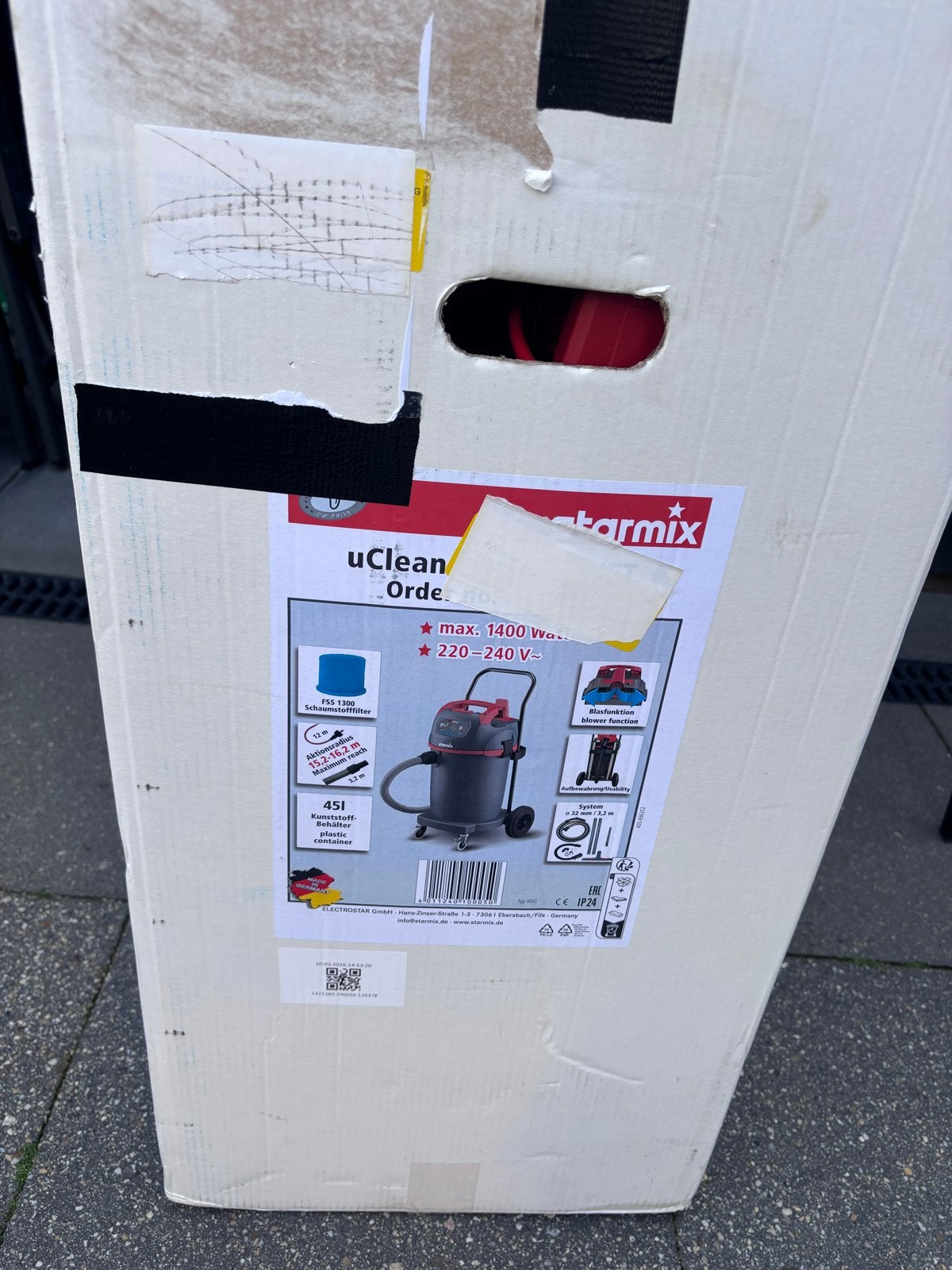 Starmix uClean LD-1445 Industriële wet waterzuiger  - Nieuw, Witgoed en Apparatuur, Stofzuigers, Nieuw, Ophalen of Verzenden, Industriële stofzuiger