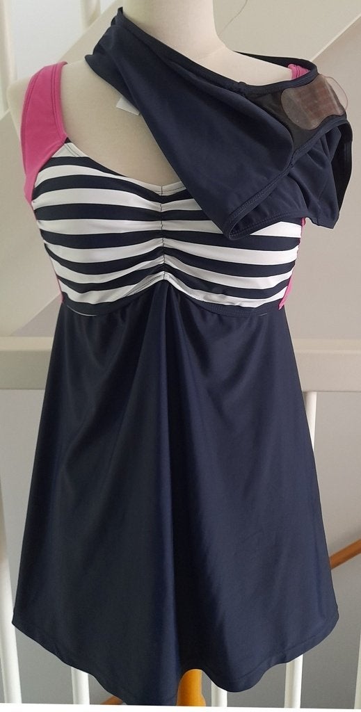 Nieuwe Tankini maat 42 donkerblauwe kleur, Kleding | Dames, Overige typen, Bonprix, Blauw, Nieuw