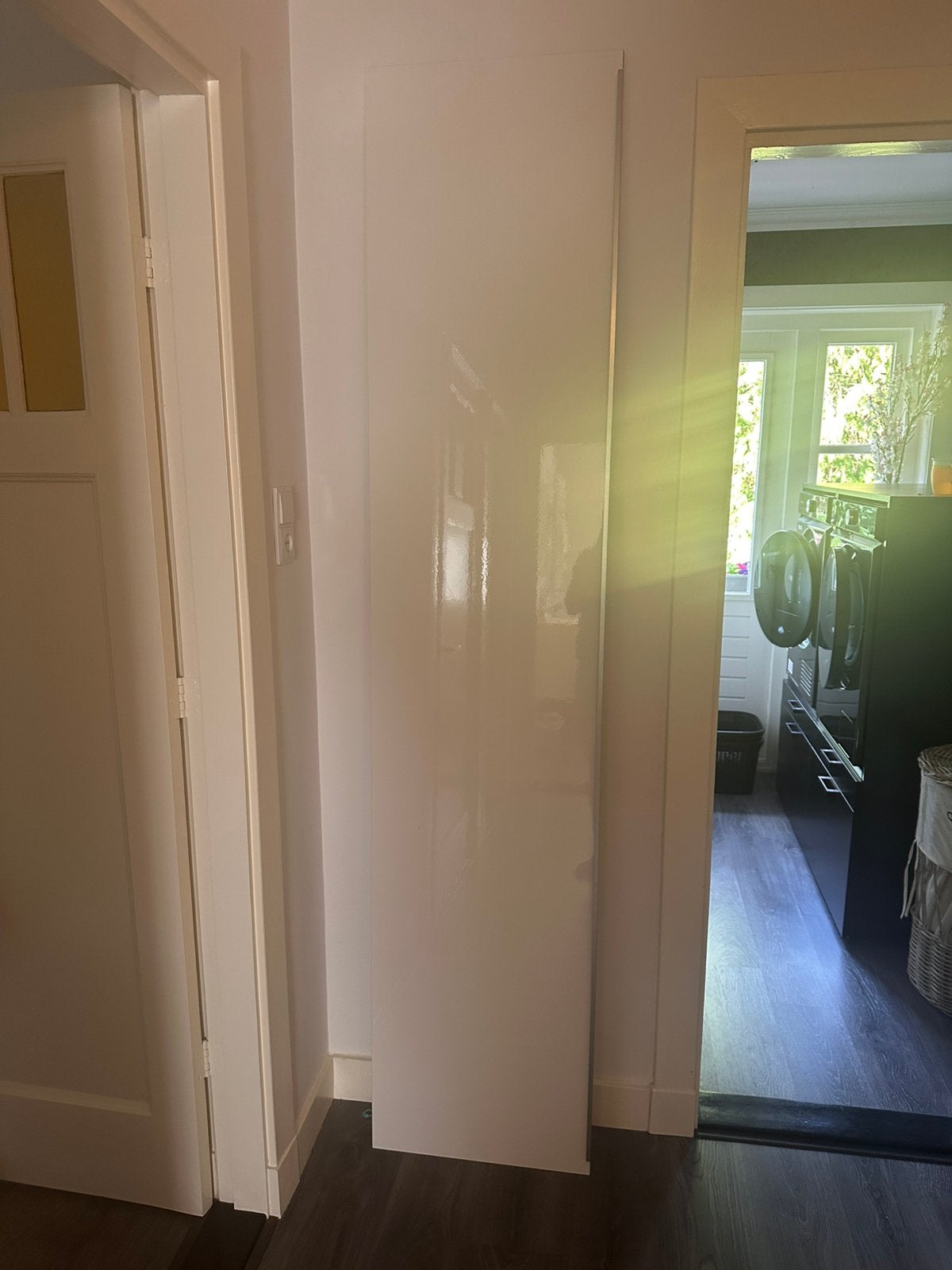 Ikea fardal deur hoogglans wit. 229x50, Ophalen, 200 cm of meer, 50 tot 100 cm, Zo goed als nieuw