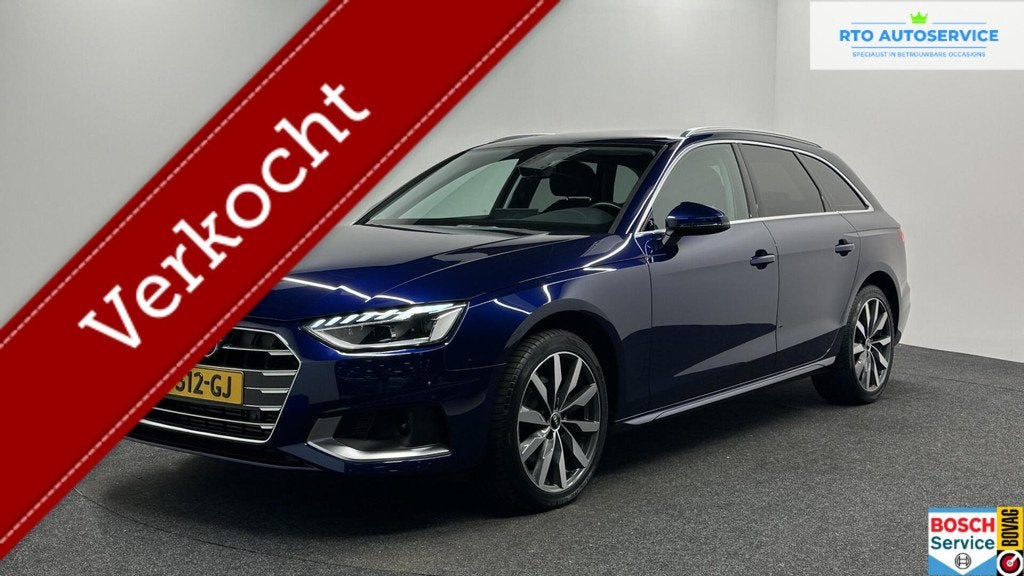 Audi A4 Avant 35 TFSI Launch edition Sport NAVI CRUISE VIRTU, Auto's, Audi, Stof, Gebruikt, 4 cilinders, Blauw