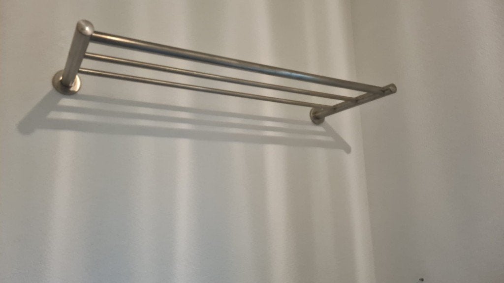 Kapstok RVS kledinghanger (94 x 36 cm), Huis en Inrichting, Wandkapstok, Ophalen of Verzenden, Zo goed als nieuw, Metaal