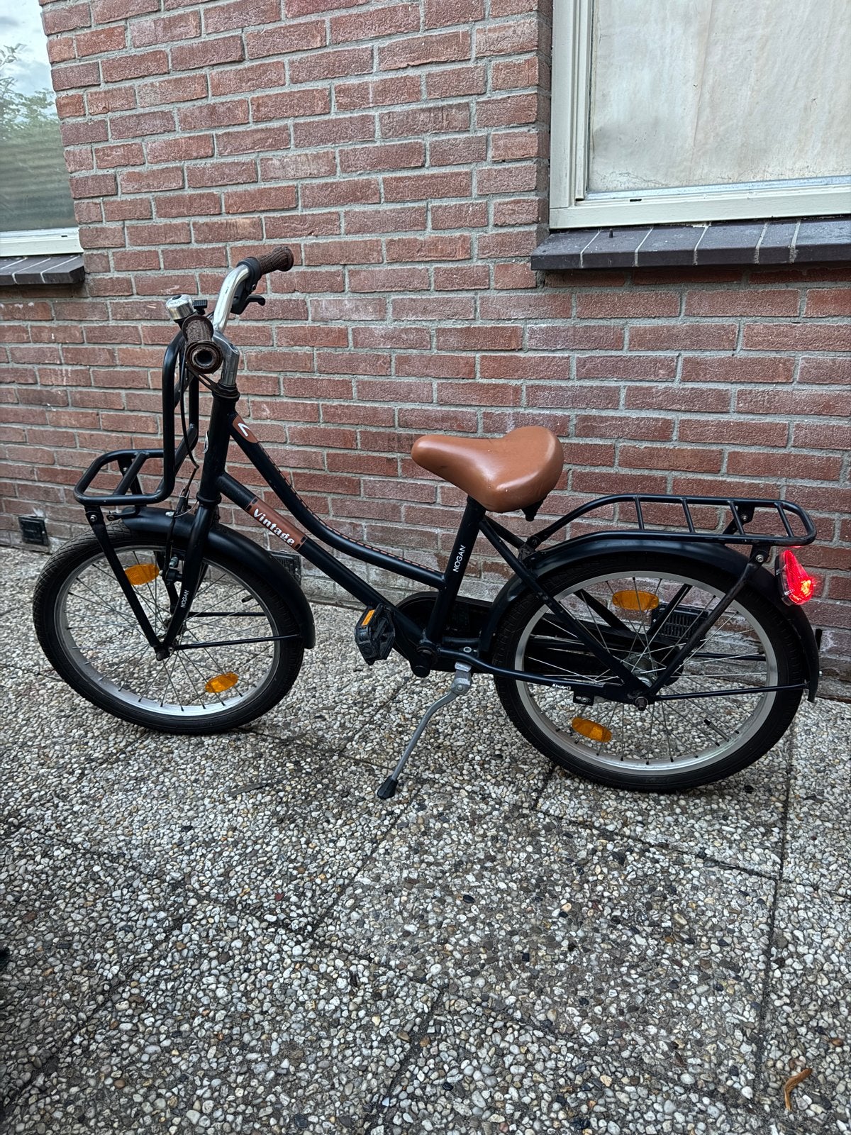 Nogan Vintage Transportfiets - Zwart, Zo goed als nieuw, Overige merken, Terugtraprem, Zo goed als nieuw, Minder dan 49 cm