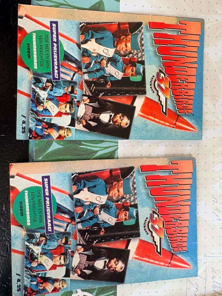 Thunderbirds Stickers - Nieuw in verpakking, Ophalen of Verzenden, Zo goed als nieuw, Overige typen