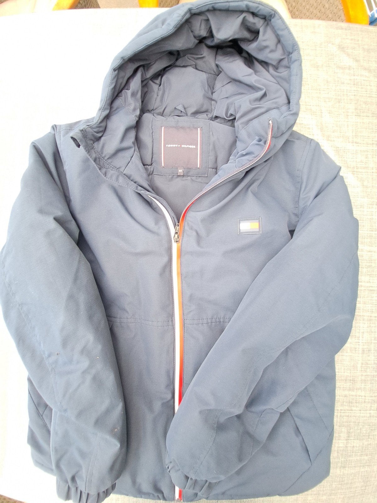 Tommy Hilfiger Jas Maat 164 - Blauw, Gebruikt, Ophalen of Verzenden, Tommy Hilfiger, Jongen