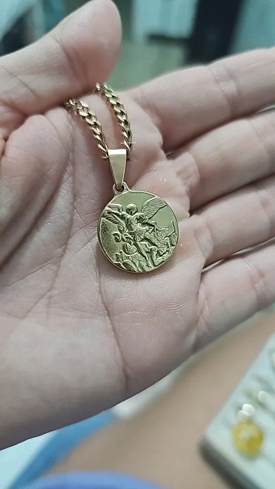 Aartsengel St. Michael Ketting / Sieraad Engel Christendom, Overige kleuren, Verzenden, Nieuw, Overige materialen
