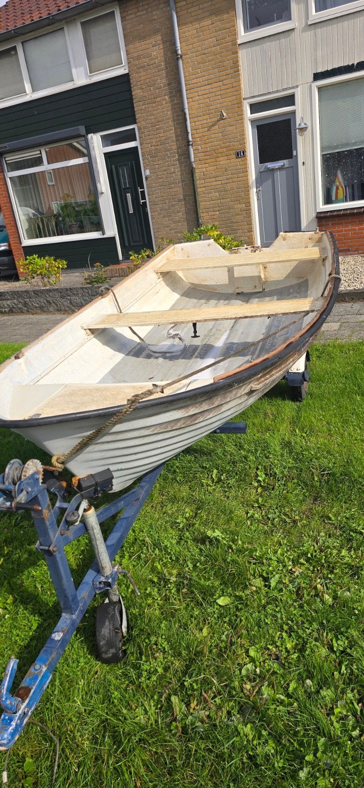 polyester boot met trailer, Ophalen, Gebruikt