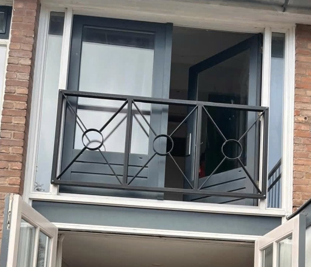 Hekwerk Frans balkon, Ophalen, Zo goed als nieuw, IJzer, Sierhekwerk