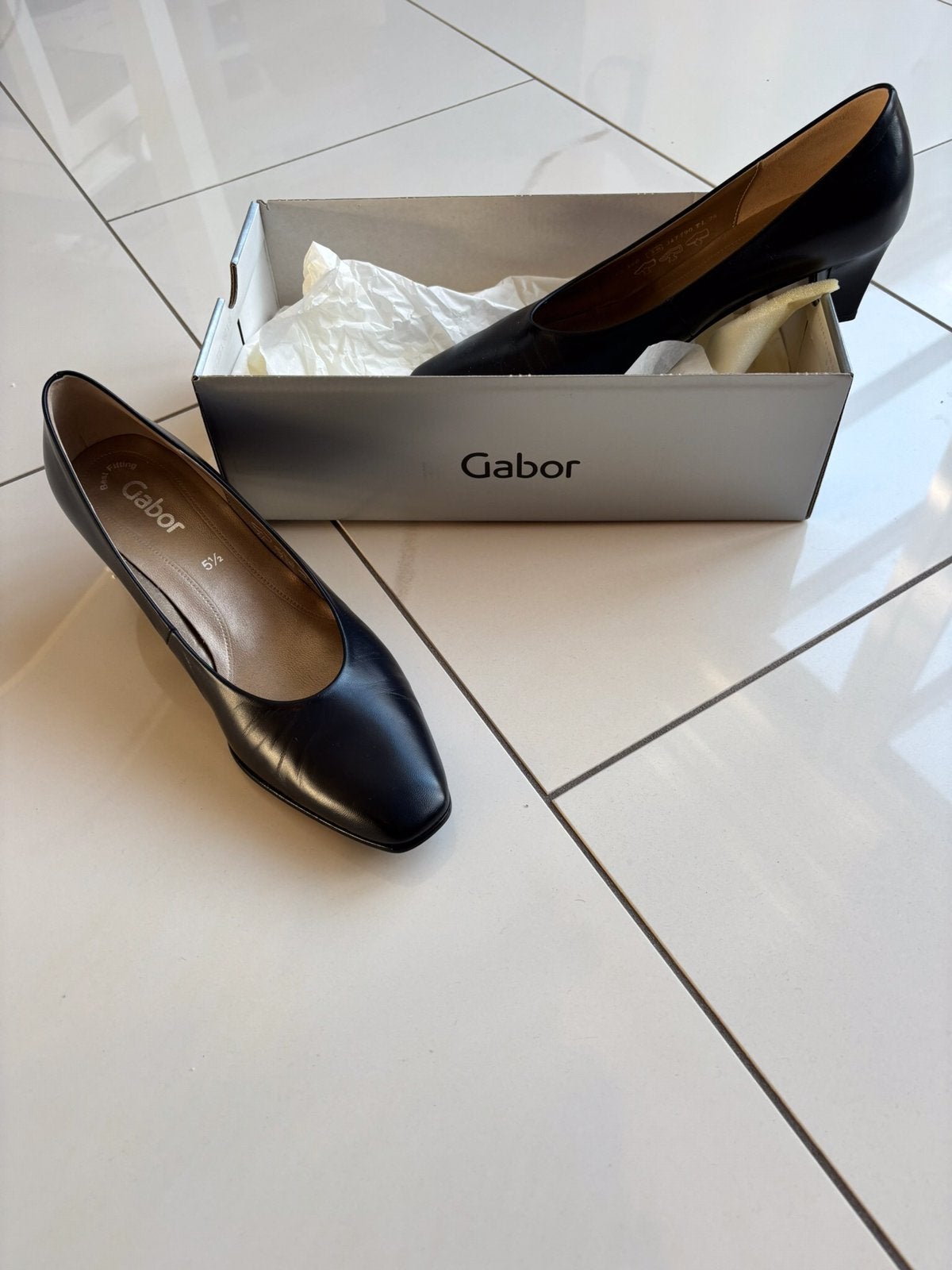Echt lederen Dames pumps maat 5,5, Ophalen of Verzenden, Zo goed als nieuw, Blauw