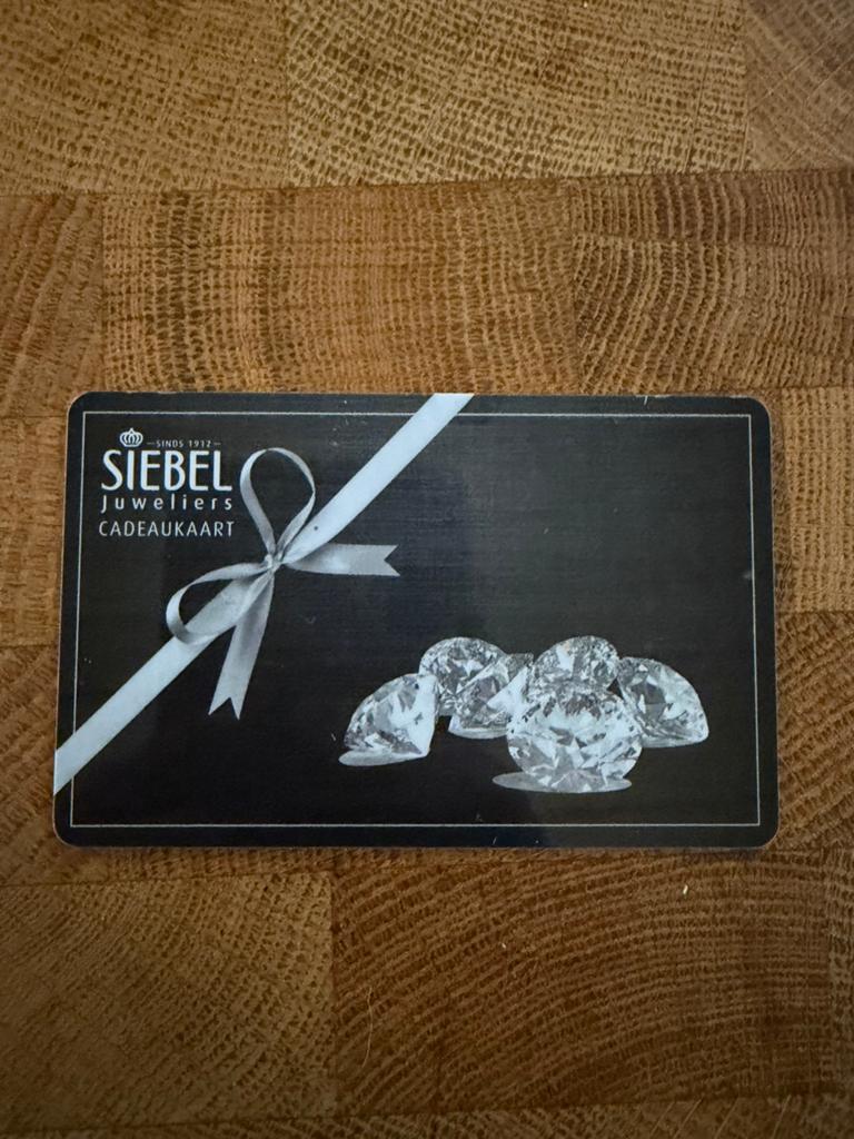 Siebel cadeaukaart t.w.v. €150, Eén persoon, Cadeaubon