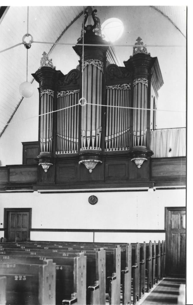 Anna Paulowna Geref kerk interieur orgel, Verzamelen, Ansichtkaarten | Nederland, Ophalen of Verzenden, 1960 tot 1980, Ongelopen