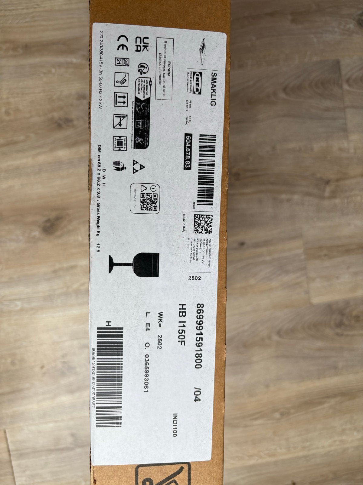 IKEA Smaklig inductieplaat - nieuw in doos, Ophalen, Nieuw, 4 kookzones, Inbouw
