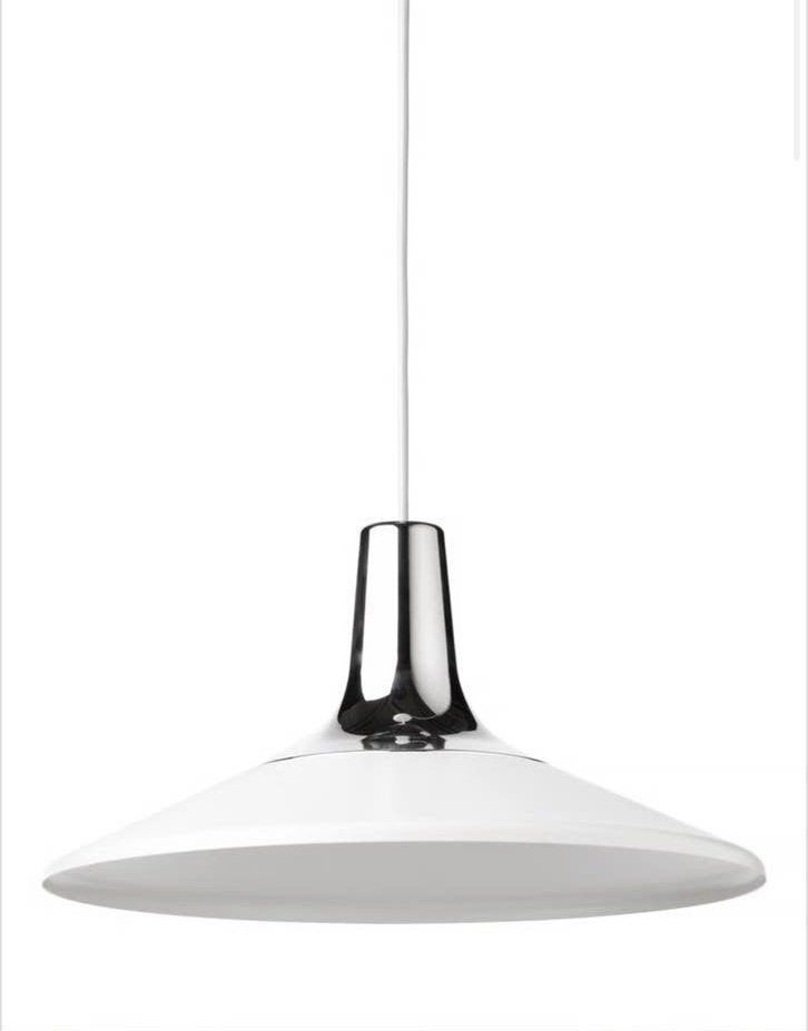 IKEA Hanglamp - Wit/Zilver, Ophalen, Zo goed als nieuw, Metaal, E27 (groot)