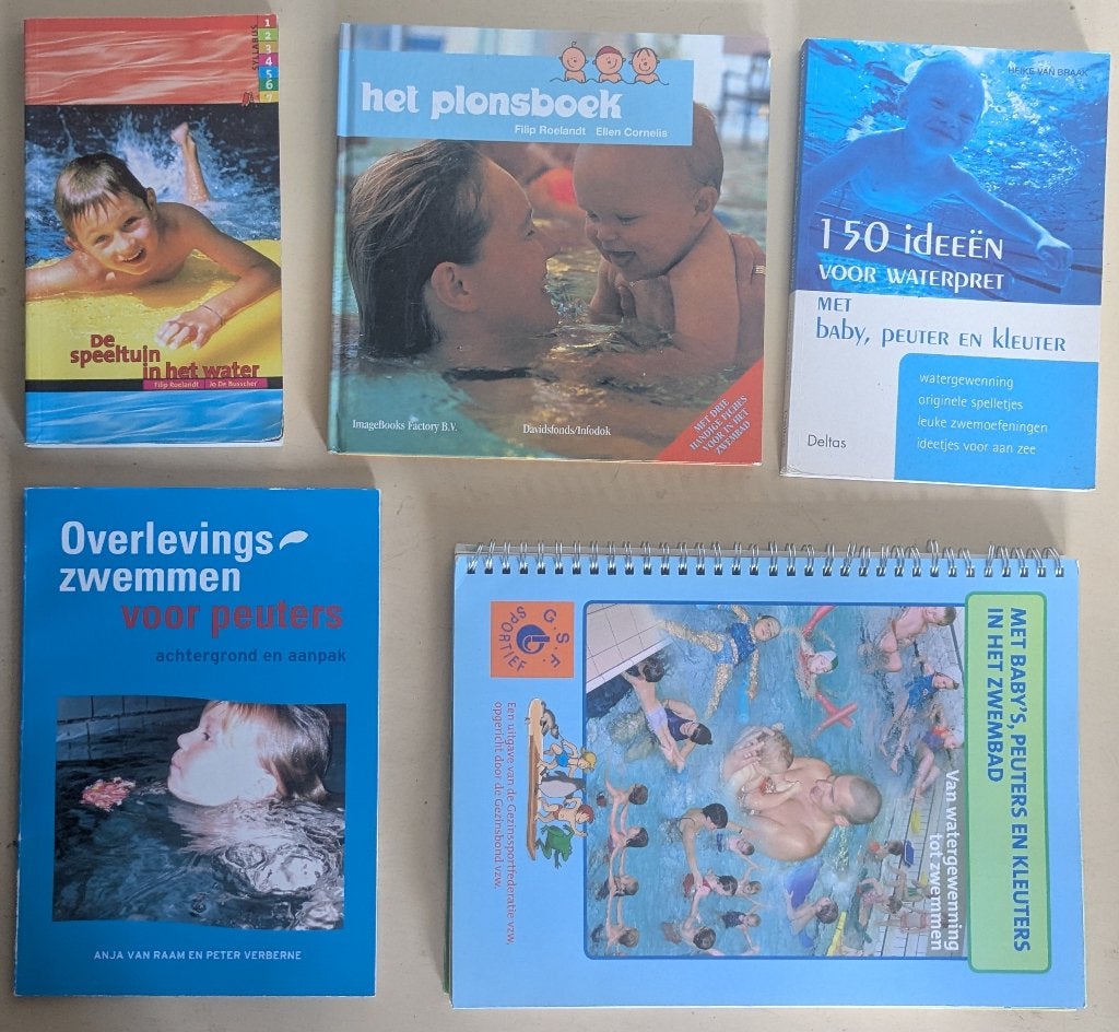 Naslagwerken van zwemmen met baby's, peuters en kleuters., Boeken, Overige vakken, Diverse auteurs, Overige niveaus, Ophalen