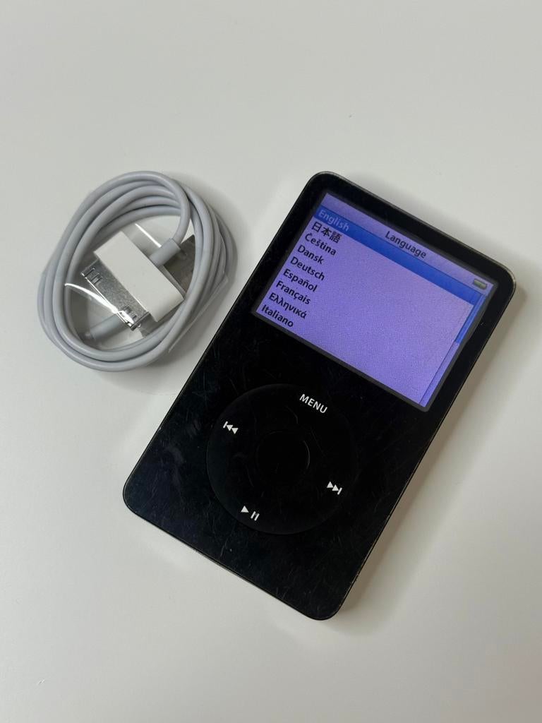 Apple iPod Classic 5 Generatie Zwart 60GB, Audio, Tv en Foto, Mp3-spelers | Apple iPod, 40 GB en meer, Gebruikt, Classic, Zwart