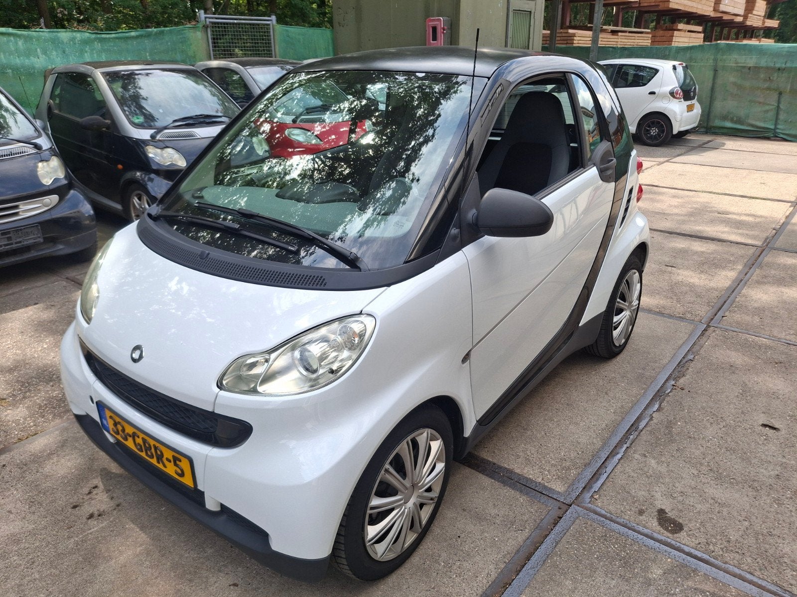 Smart ForTwo 1.0 52KW Coupe MHD AUT 2008 Zwart, Auto's, Automaat, Achterwielaandrijving, 18 €/maand, Origineel Nederlands