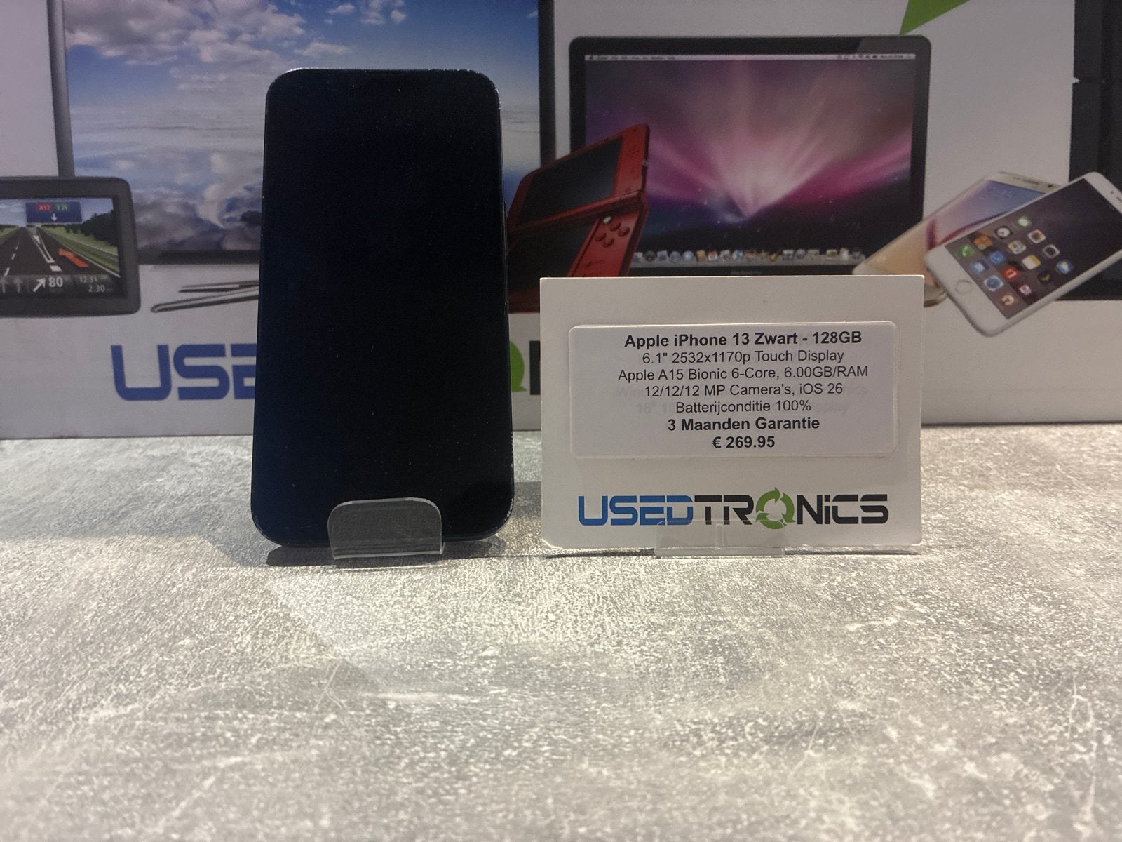 Apple iPhone 13 Zwart - 128GB - Zo goed als nieuw, Telecommunicatie, Mobiele telefoons | Apple iPhone, 128 GB, Zwart, IPhone 13