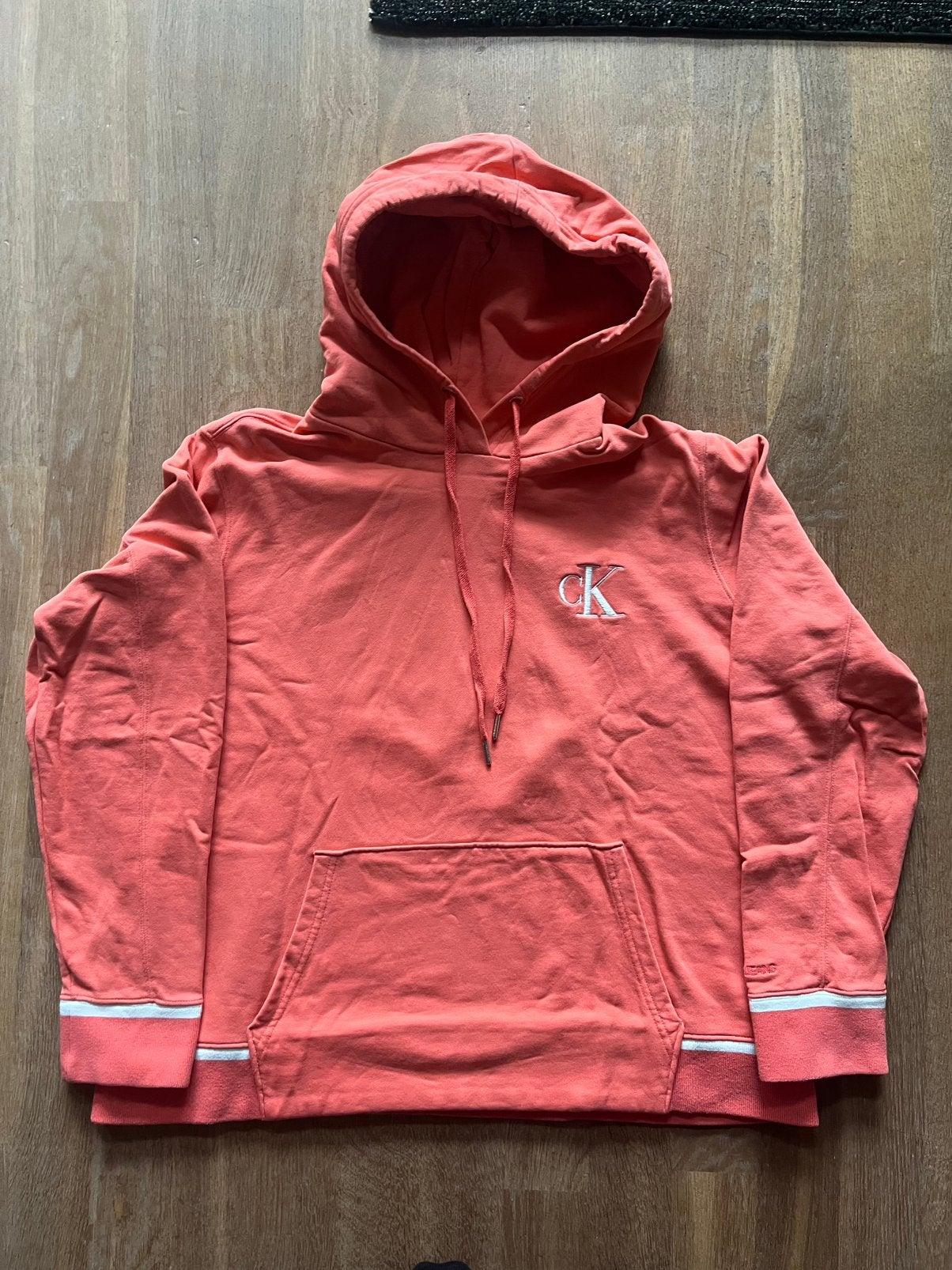 zalmroze hoodie van Calvin Klein 3XL (48/50)., Ophalen of Verzenden, Zo goed als nieuw, Maat 46/48 (XL) of groter
