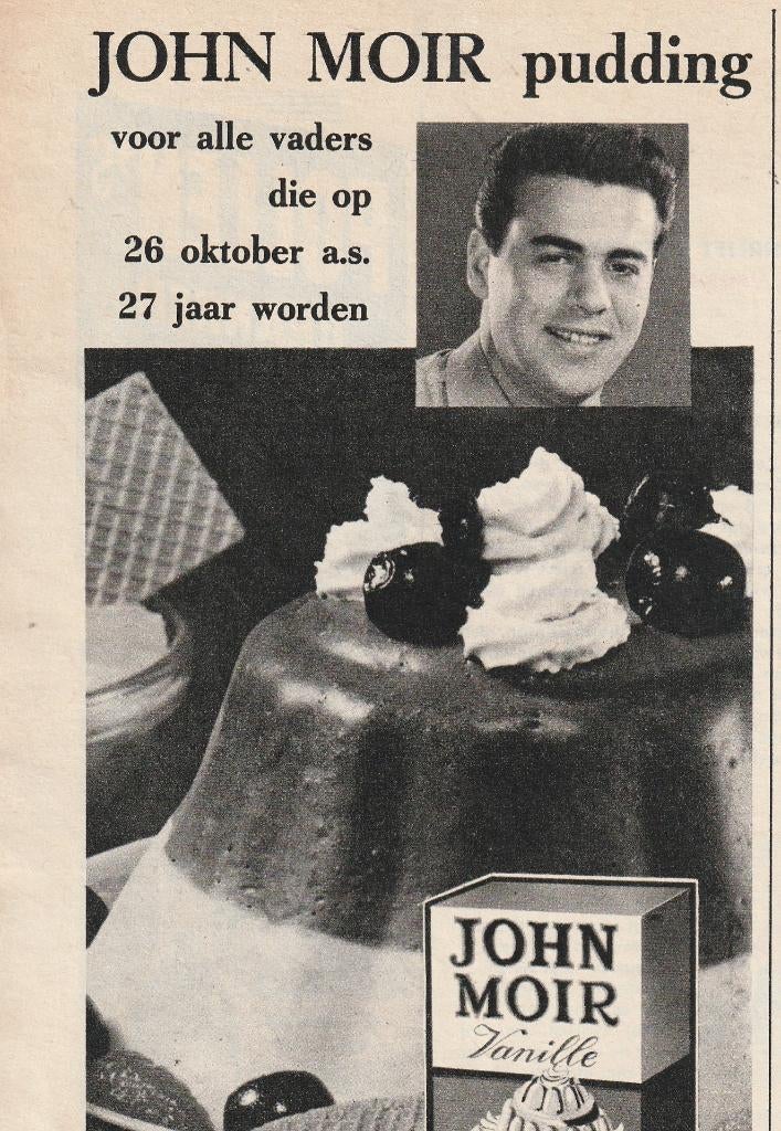 Retro reclame 1963 John Moir zuivel vaders van 26 oktober, Verzenden, Overige typen