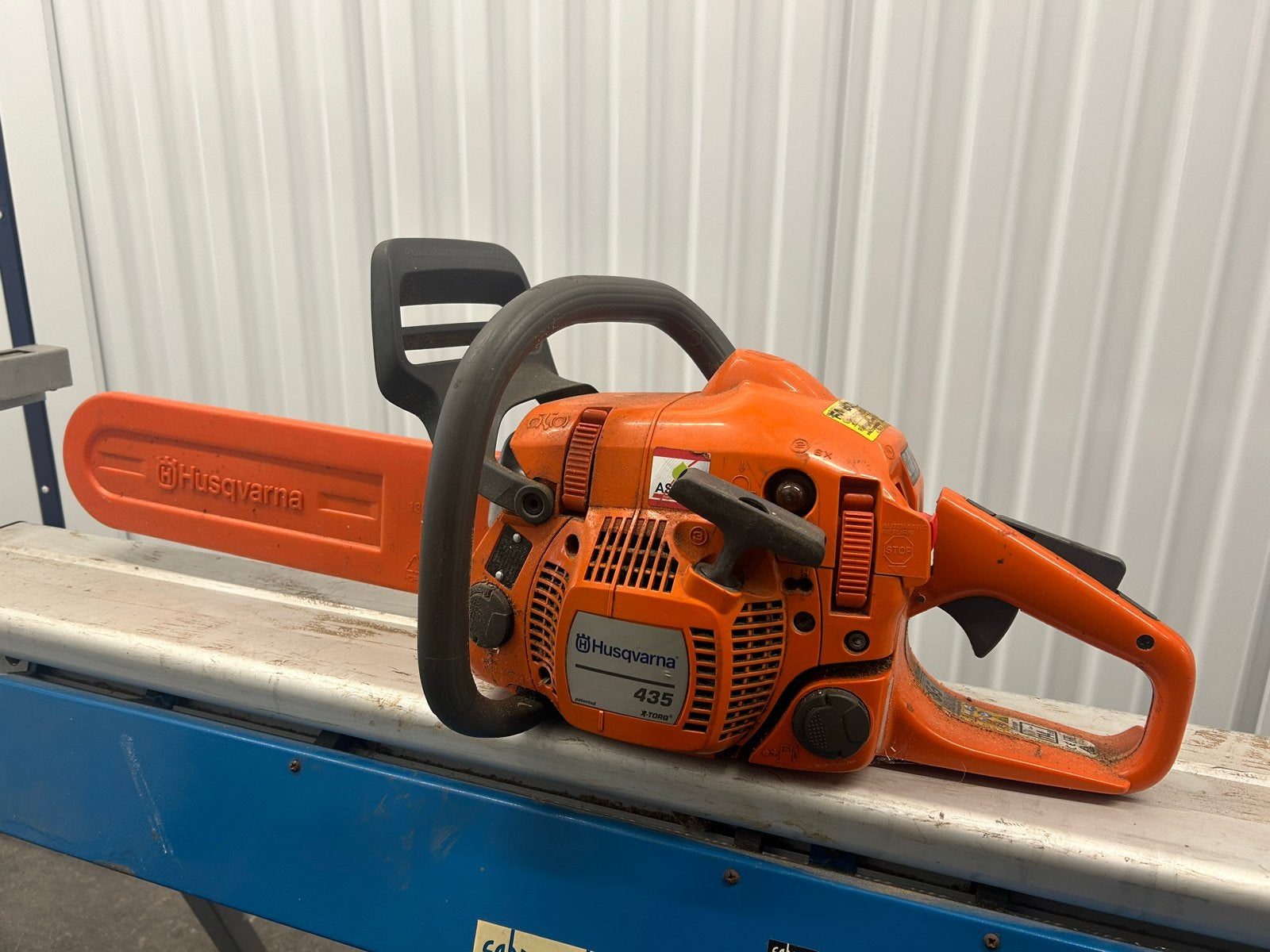 Husqvarna 435 kettingzaag met complete set, Ophalen, Gebruikt, Kettingzaag