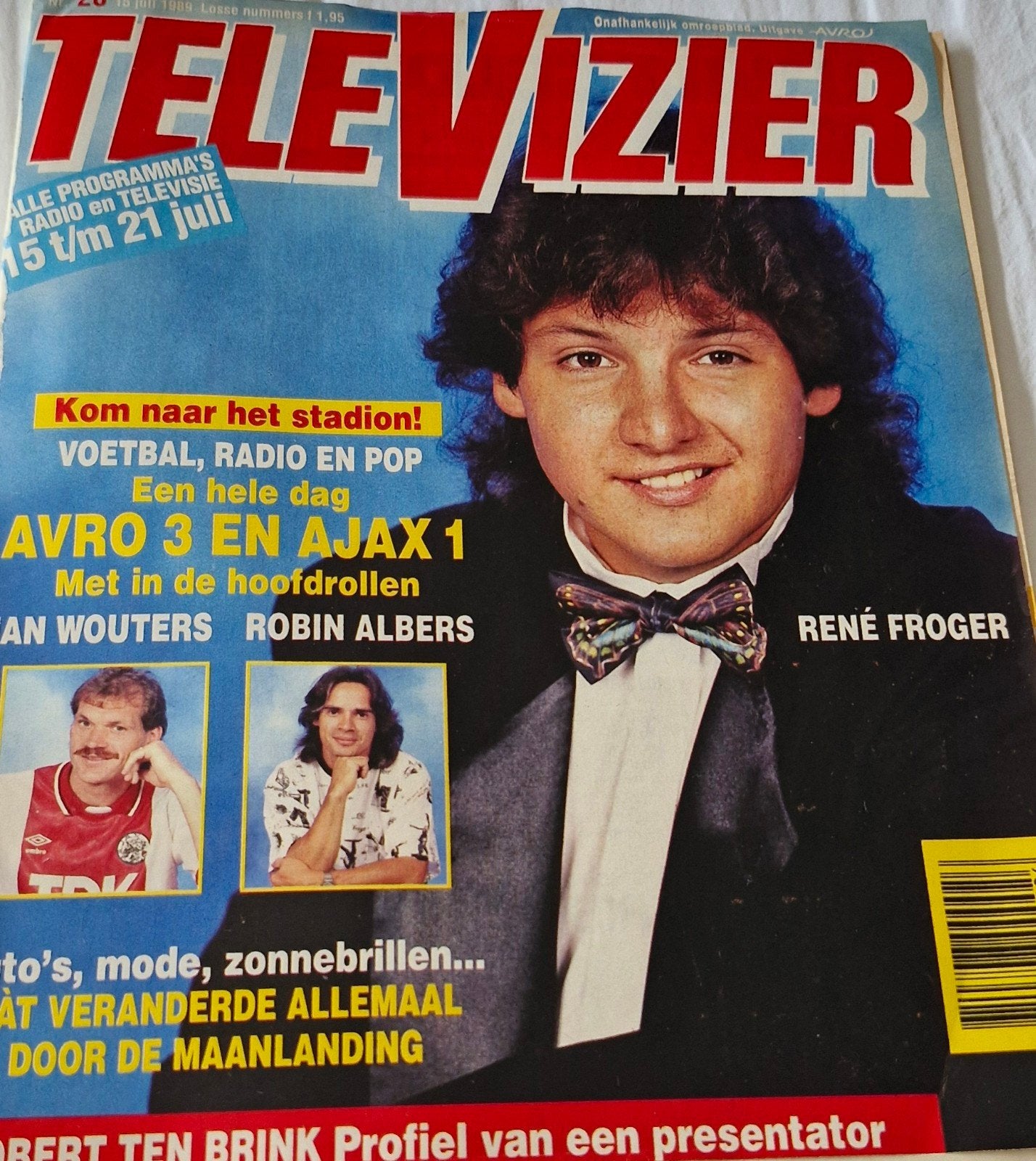 Televizier  1989 - René Froger, Maanlanding-ajax, Boeken, Ophalen of Verzenden, Gelezen, Muziek, Film of Tv