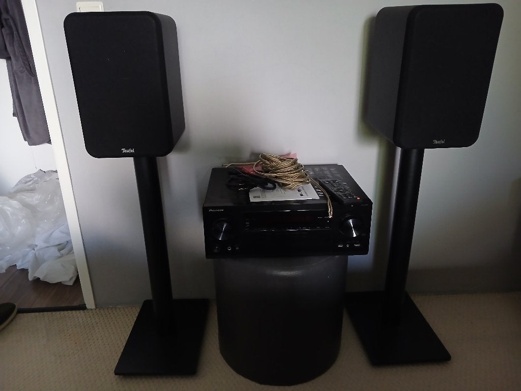 Pioneer VSX-LX302 Receiver + Teufel Ultima 20 op Standaard, Ophalen, Gebruikt, Losse componenten, Pioneer