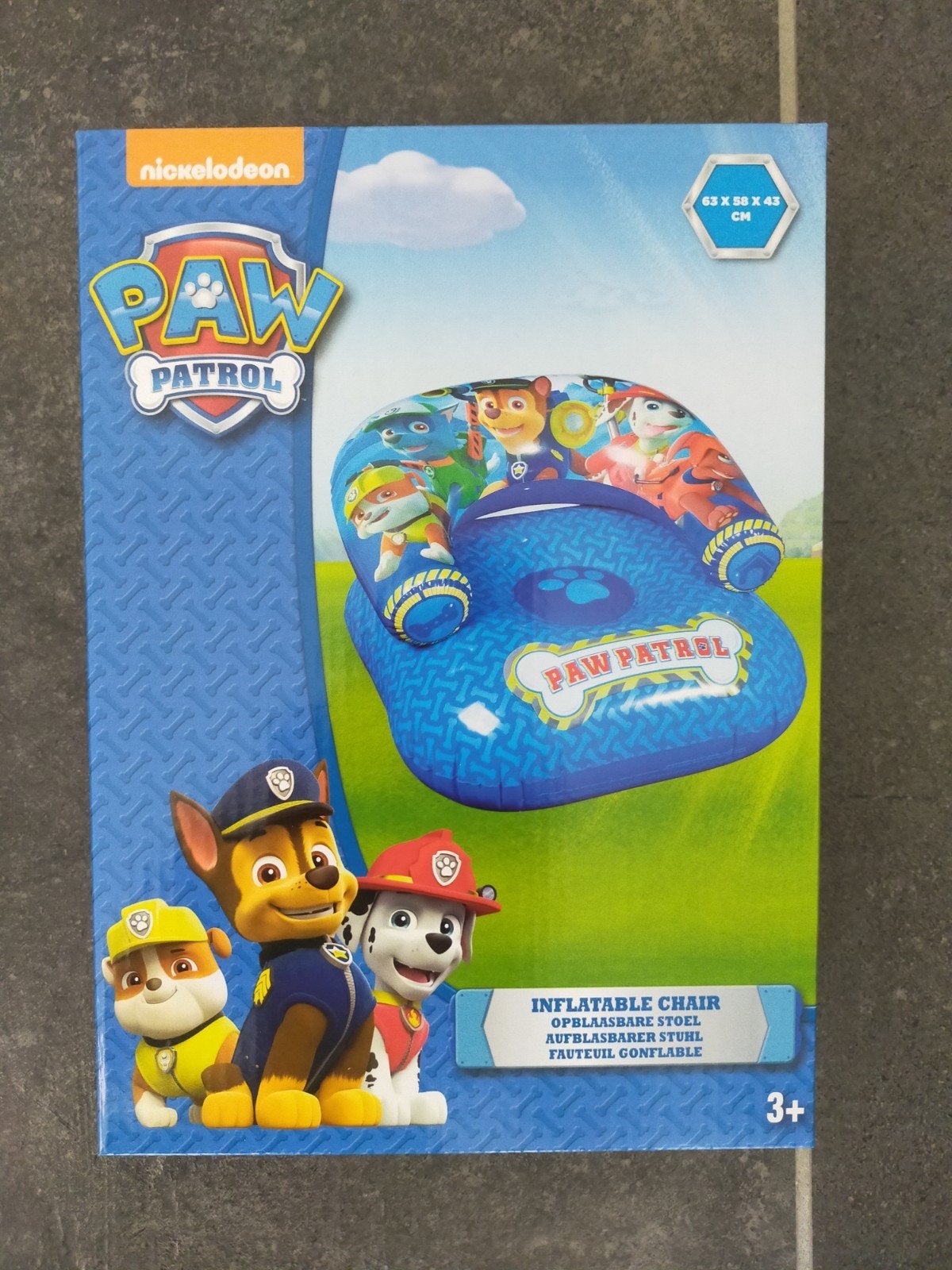 Nieuwe Paw Patrol opblaasstoel, leuk voor thuis of strand, Ophalen of Verzenden, Nieuw, Overige typen