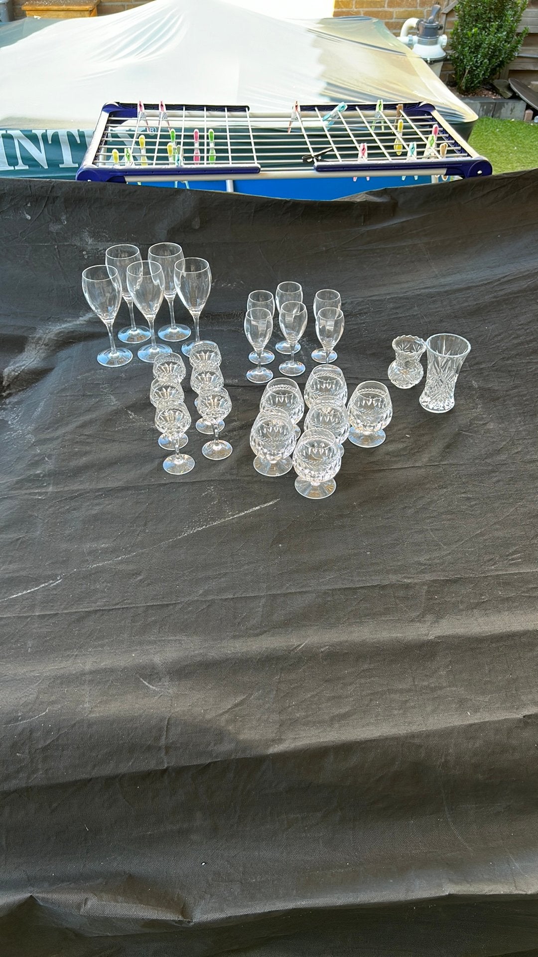 Fraaie verzameling kristal, Ophalen