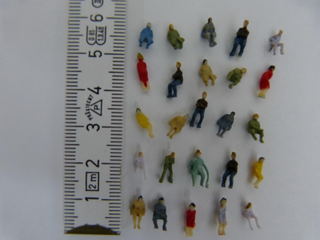 10 stuks figuren ZITTEND voor N (353), Overige merken, Gelijkstroom of Wisselstroom, Overige typen, Nieuw