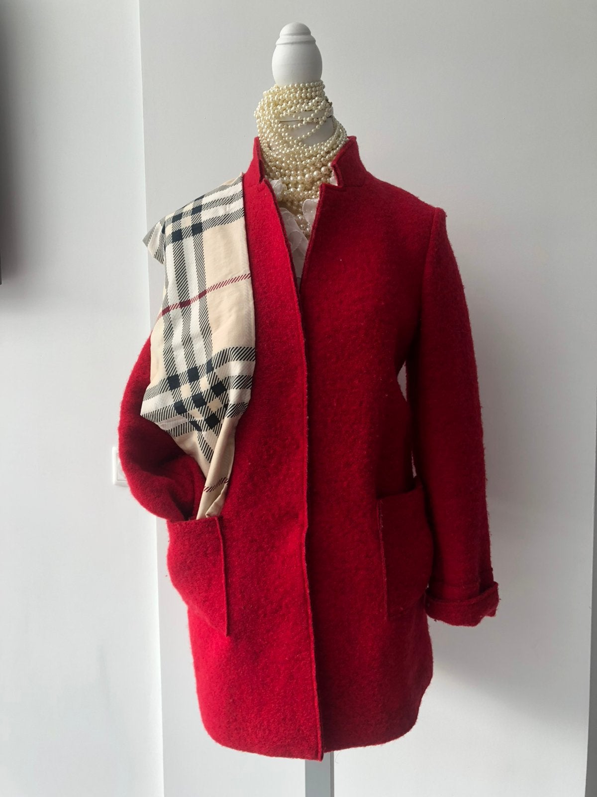 Als Nieuw blazer jas rood 42 44 xl xxl, Verzenden, Zo goed als nieuw, Maat 42/44 (L), Rood