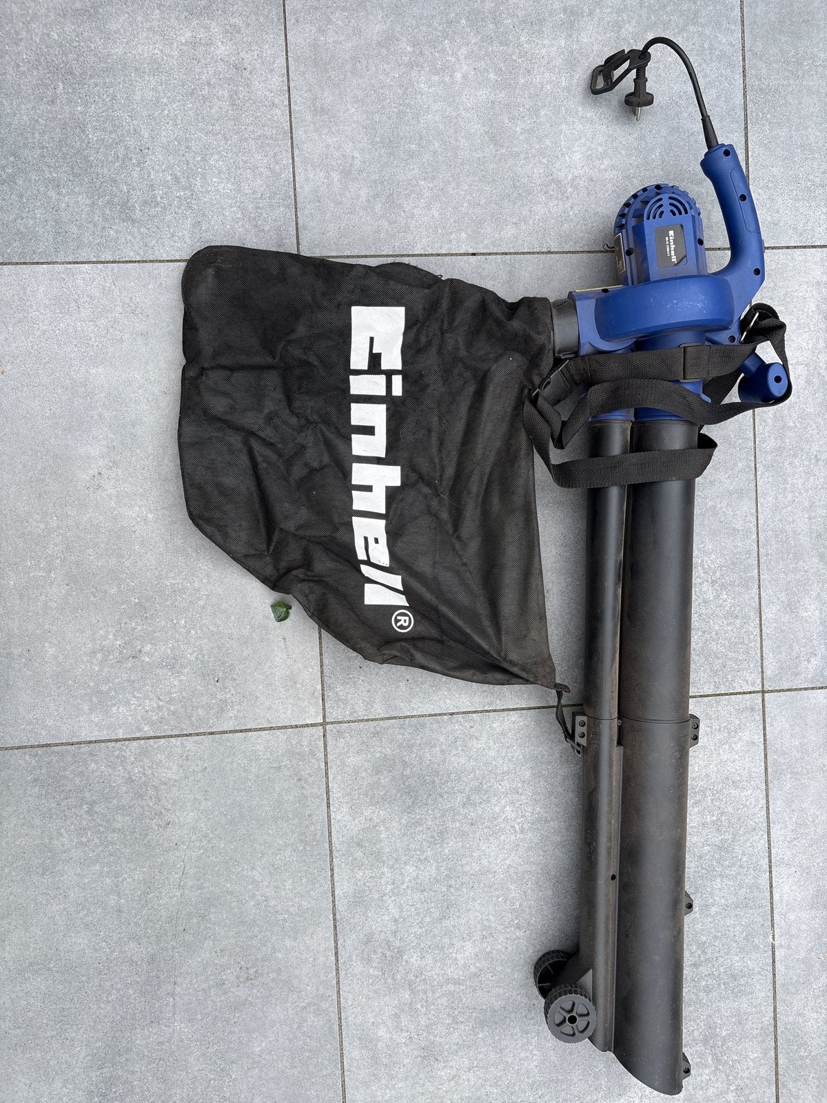 Einhell Elektrische Bladblazer met Zuigfunctie en Opvangzak, Ophalen, Gebruikt, Handgedragen, Met opvangzak