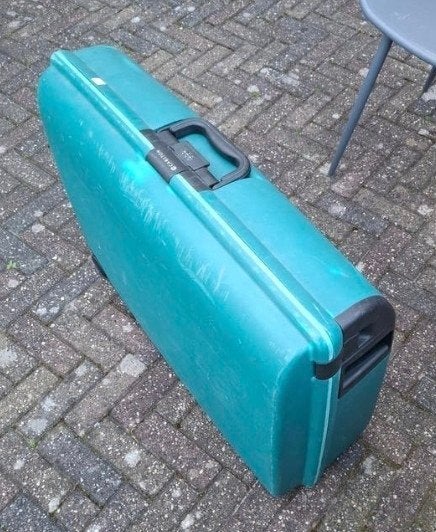 Carlton Koffer Hardcase Turquoise met Wieltjes, Gebruikt, Hard kunststof, 70 cm of meer, 35 tot 45 cm