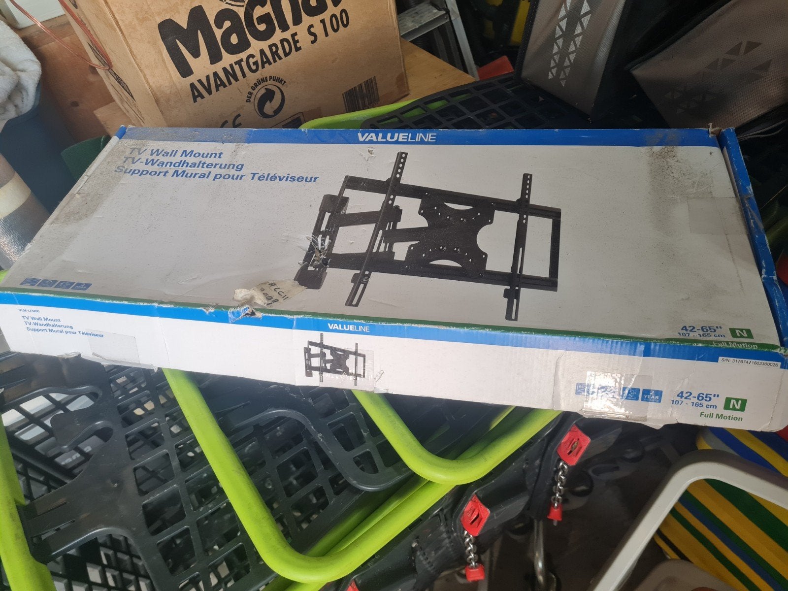VALUELINE TV Muurbeugel Full Motion 42-65 inch, Onbekend, Nieuw, Ophalen of Verzenden, VALUELINE