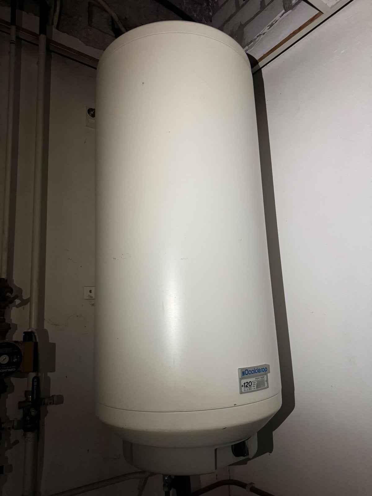 Daalderop boiler 120 liter - koperen binnenketel, Gebruikt, Daalderop, 100 liter of meer, Nvt