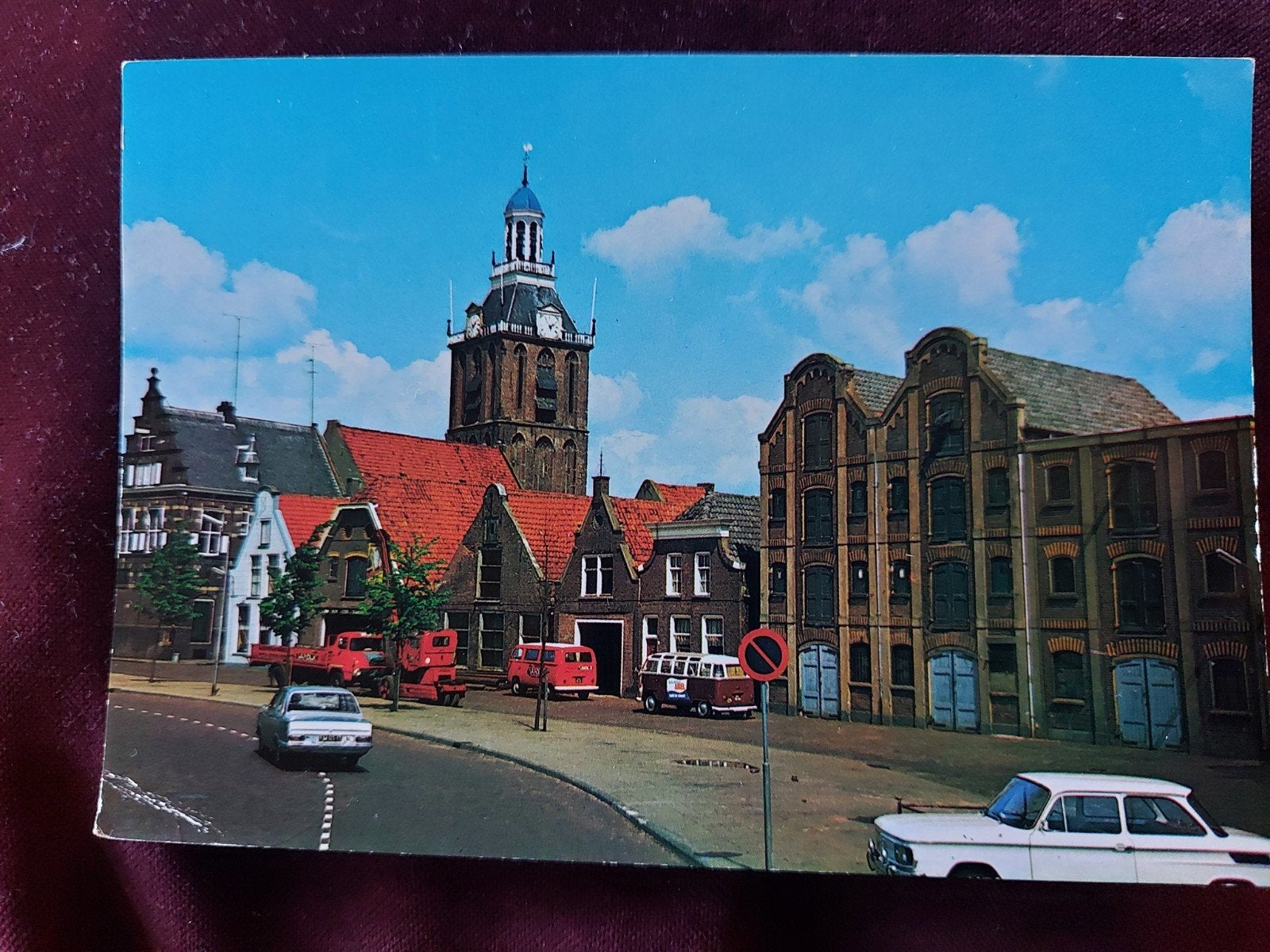 Ansichtkaart Meppel - Oude gevel en toren N.H. Kerk, Ophalen of Verzenden, 1960 tot 1980, Gelopen, Drenthe