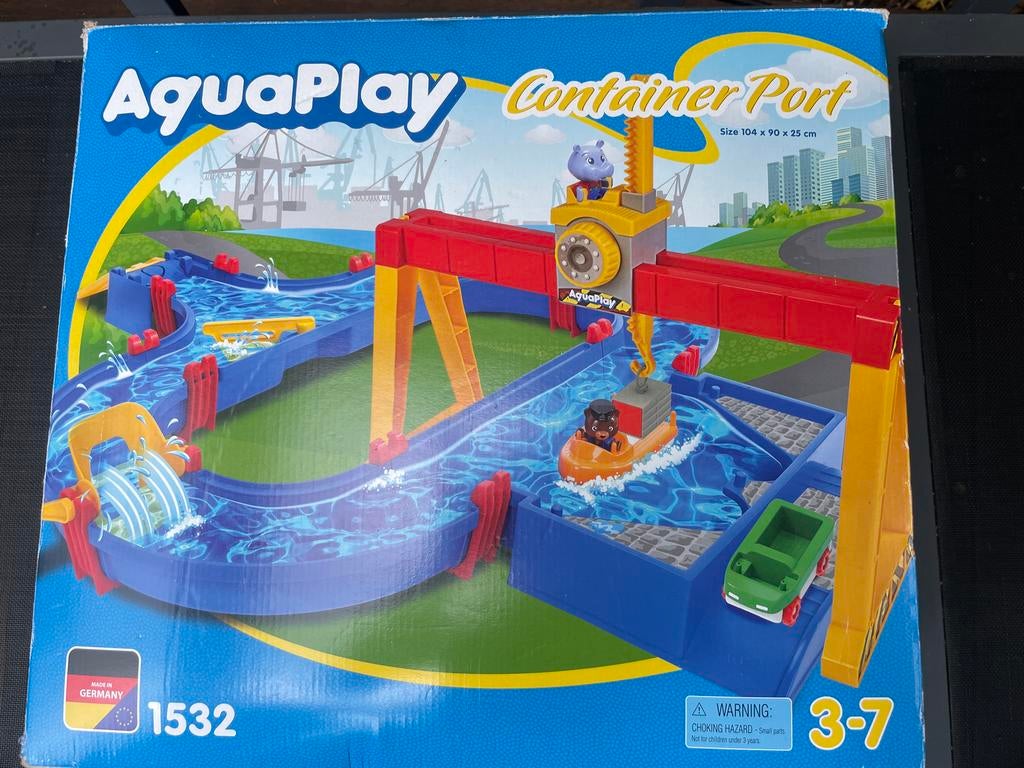 AquaPlay Container Port Waterbaan - Compleet en leuk!, Kinderen en Baby's, Ophalen of Verzenden, Gebruikt
