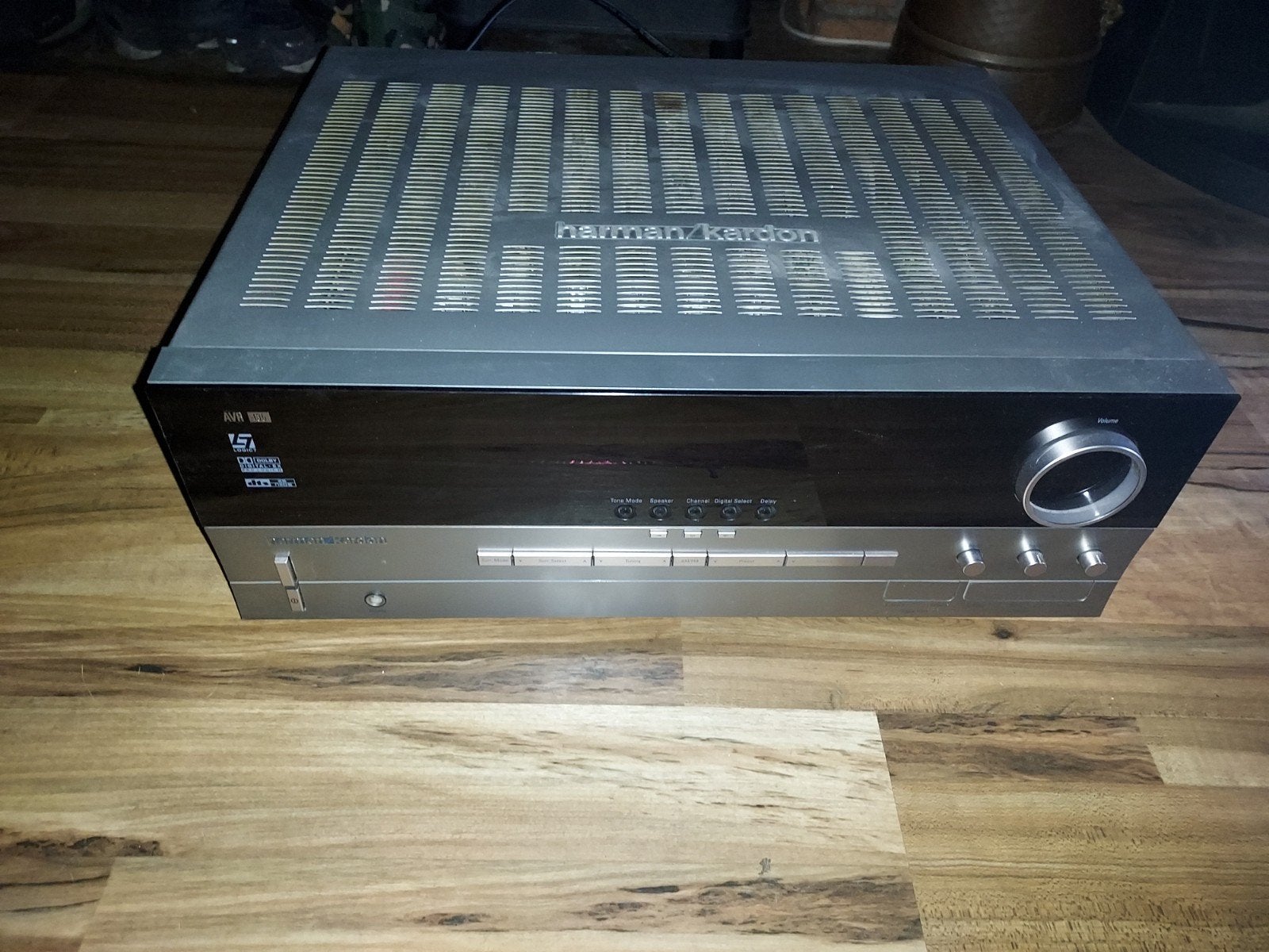 Harman/kardon receiver/versterker met dvd speler., 120 watt of meer, Ophalen, Overige merken, Gebruikt