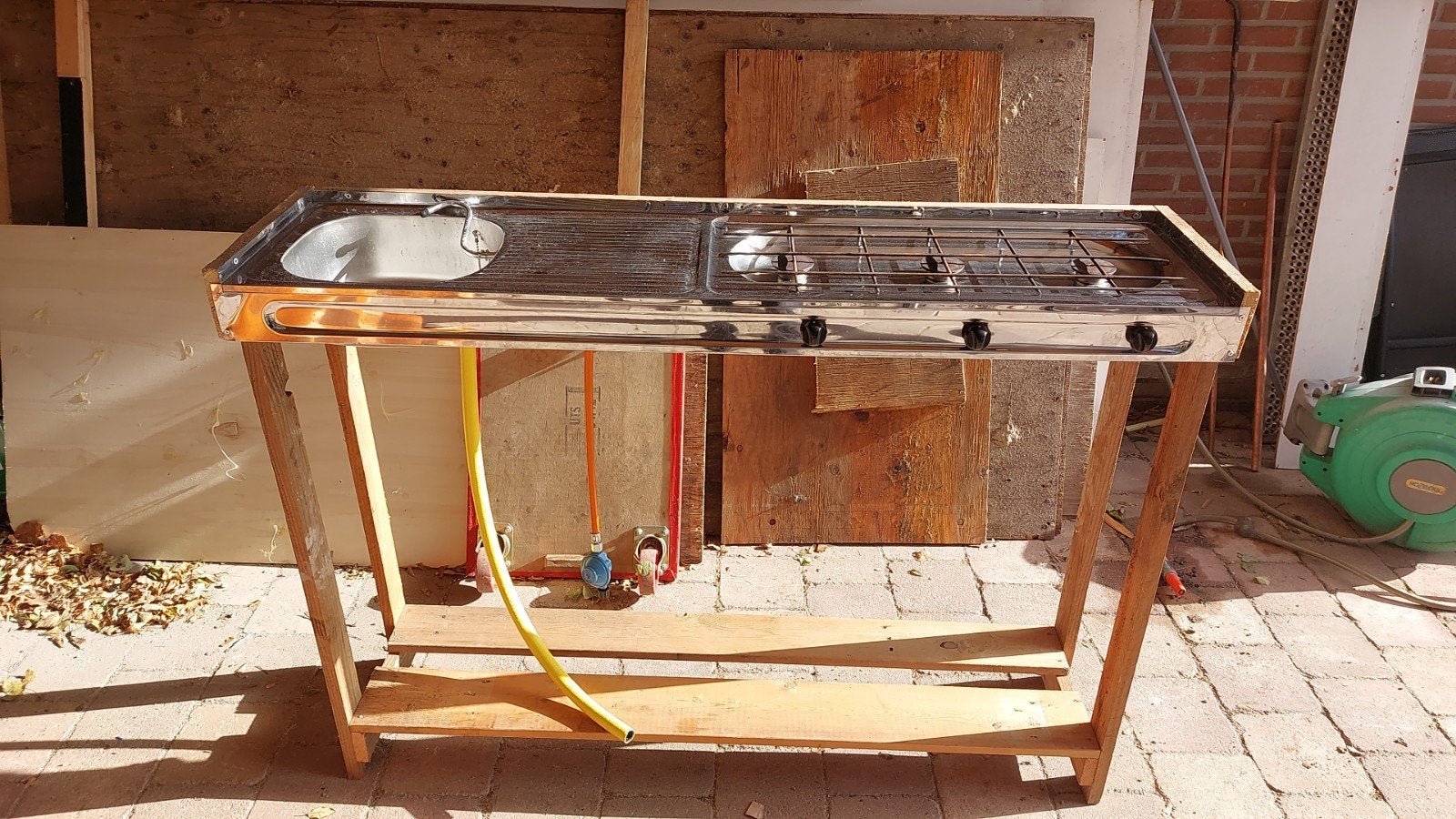 camping keuken, Ophalen, Campingkast
