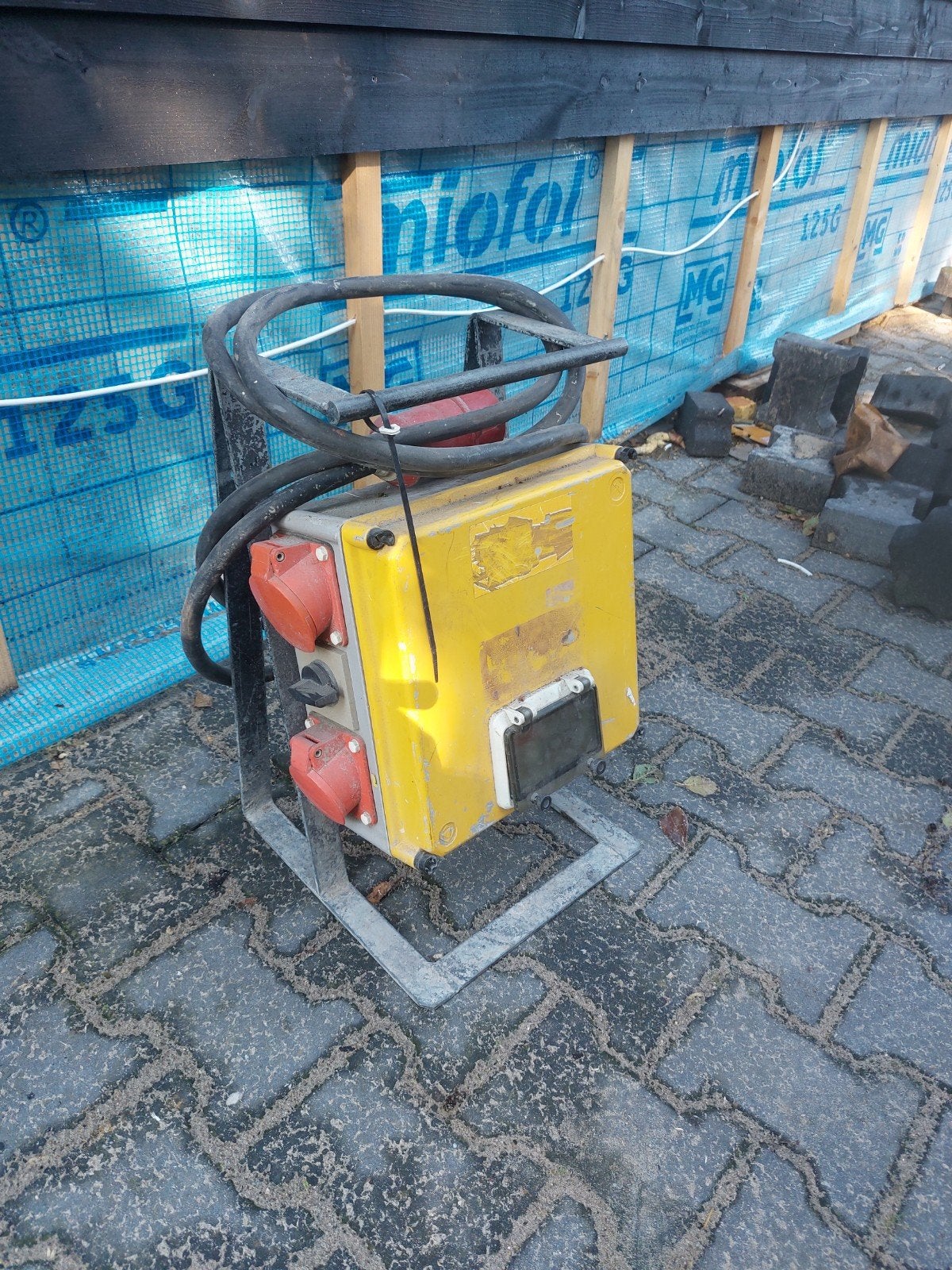 Gebruikte bouwstroomkast met aardlekschakelaars, Ophalen of Verzenden